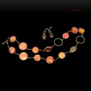 Purple jewelry pieces.